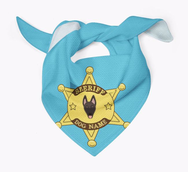 Personalised Sheriff Bandana for your {breedFullName}
